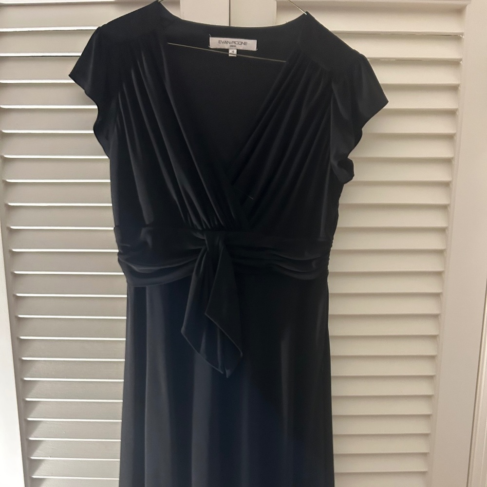 Evan Picone dress black knit size 20